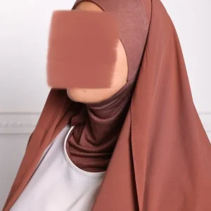 Hijab en soie de médine avec cagoule intégré